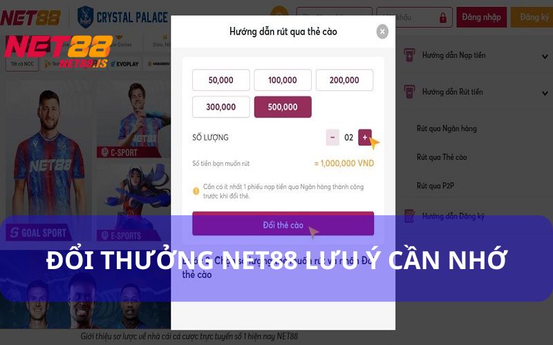 Đổi Thưởng Net88 – Hướng Dẫn Thực Hiện Và Quy Định Liên Quan 6 Đổi thưởng Net88 phải đảm bảo đáp ứng đủ các điều kiện nhà cái đưa ra