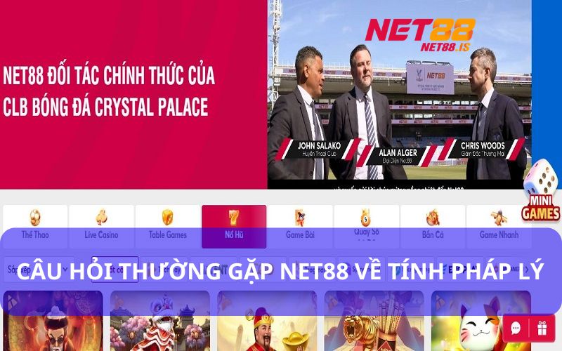 Net88 đã được cấp phép hoạt động đầy đủ đảm bảo uy tín