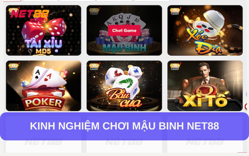 Kinh nghiệm chơi game bài mậu binh